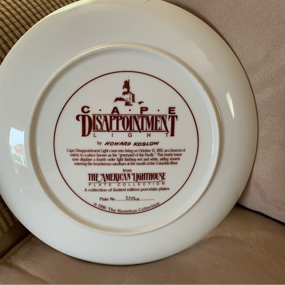 THE AMERICAN LIGHTHOUSE PLATE COLLECTION. Cape Disappointment Lighthouse! - Picture 4 of 7